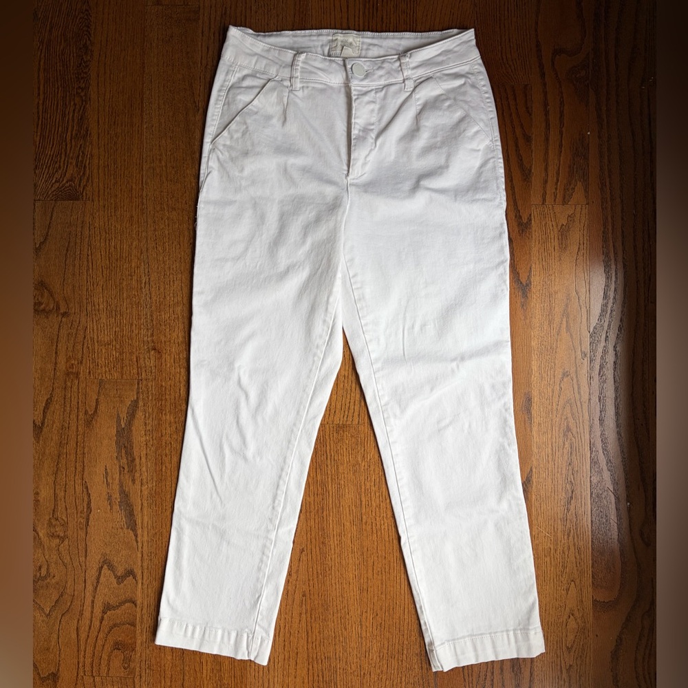 Caslon Stretch Cotton Chino Women’s White Pants - Picture 4 of 10